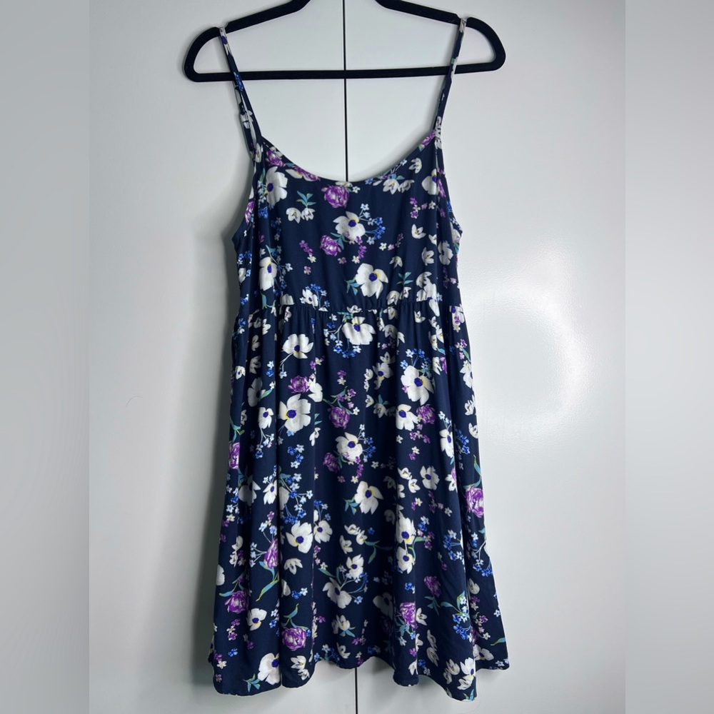 American Apparel Rayon Challis Spaghetti Strap Babydoll Dress
